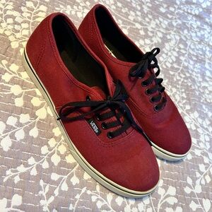 Vans Women's Burgundy Lace-Up Sneakers